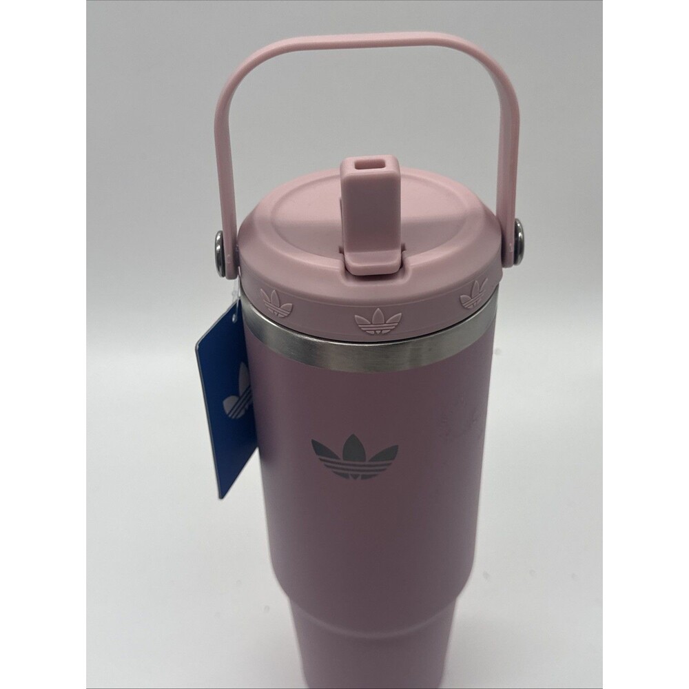 New Adidas OG Steel Straw 900 Metal Bottle, Magic Mauve Purple - Picture 5 of 5